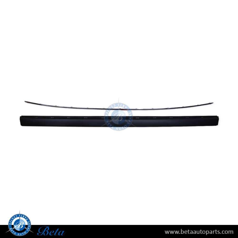 Rear Bumper Strip with Chrome Moulding Elegance for Mercedes C-Class W203 2001-2007 models, Part Number 2038852921