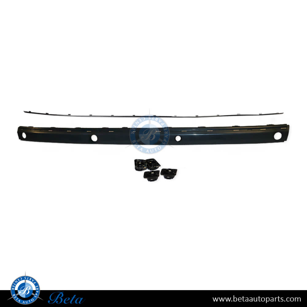 Rear Bumper Strip with PDC with Chrome Moulding for Mercedes C-Class W203 2001-2007 models, Part Number 2038853021