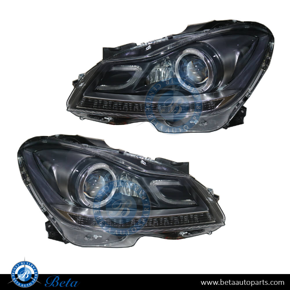 Headlamp Upgrade From Normal to LED for Mercedes C-Class W204 2011-2014 models, Part Number 2048203539 / 2048203639