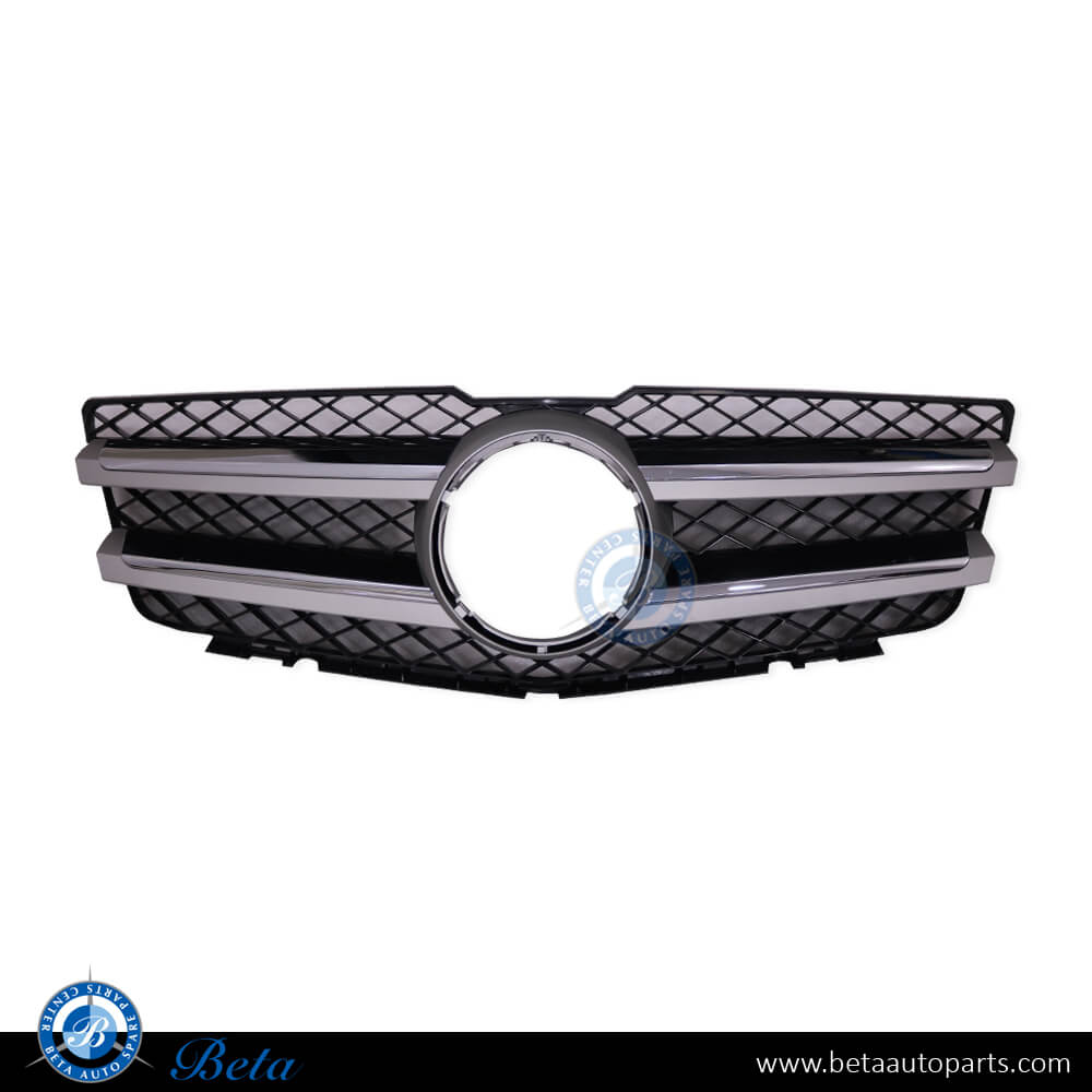 Radiator Grille Silver And Chrome for Mercedes GLK-Class X204 2009-2011 models, Part Number 2048800883