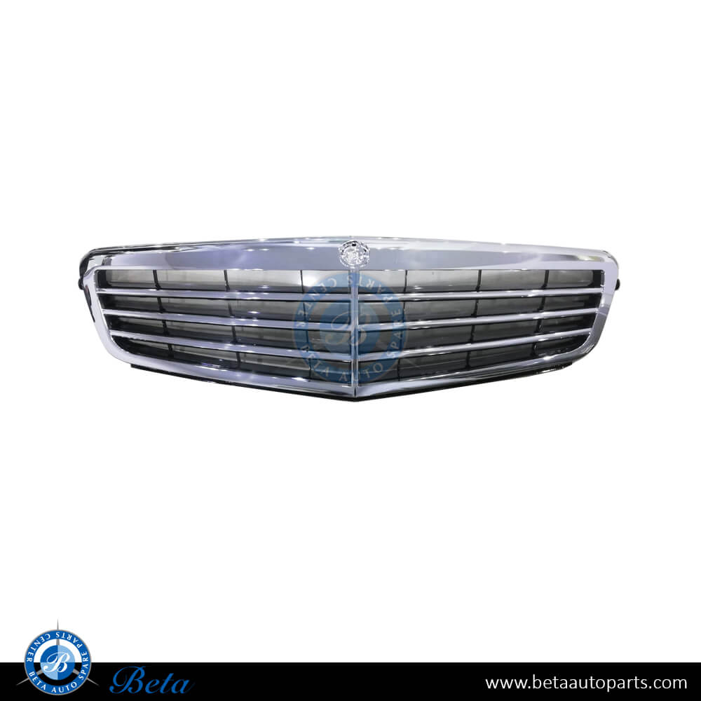 Grille Black and Chrome color for Mercedes C-Class W204 2008-2014 models, Part Number 2048801483/2048801283