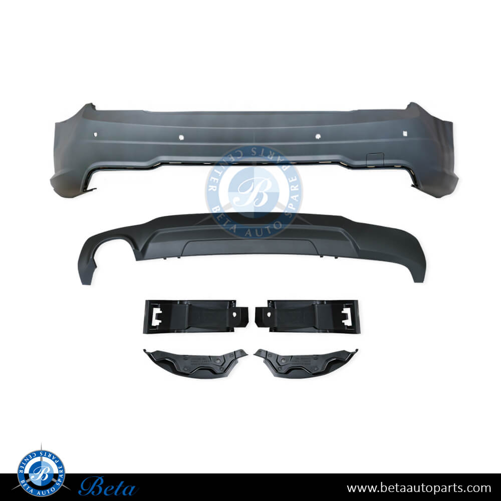 Rear bumper assembly with PDC normal AMG for Mercedes C-Class W204 2008-2014 models, Part Number 2048809347