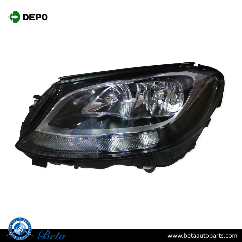 Left Side Headlamp Normal for Mercedes C-Class W205 2015-2018 models, Part Number 2058200161 / 2059066702