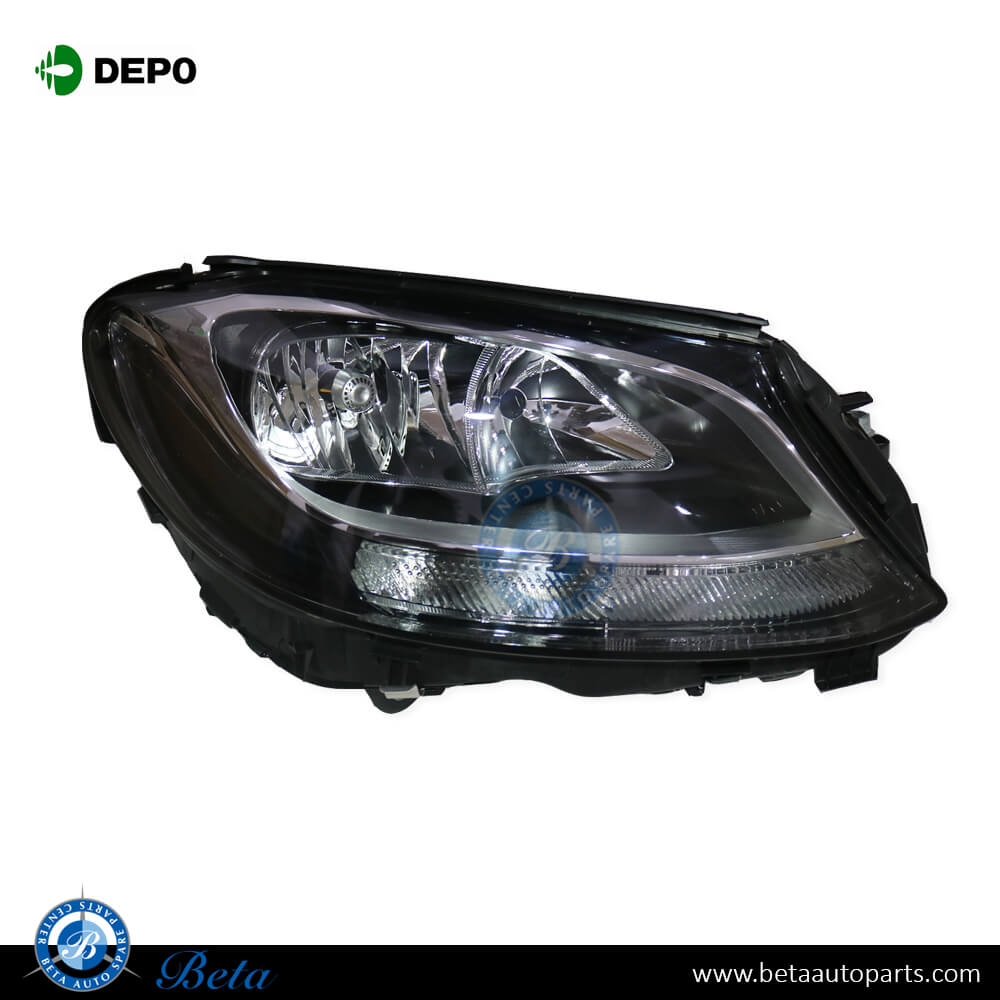 Right Side Headlamp Normal for Mercedes C-Class W205 2015-2018 models, Part Number 2058200261 / 2059066802