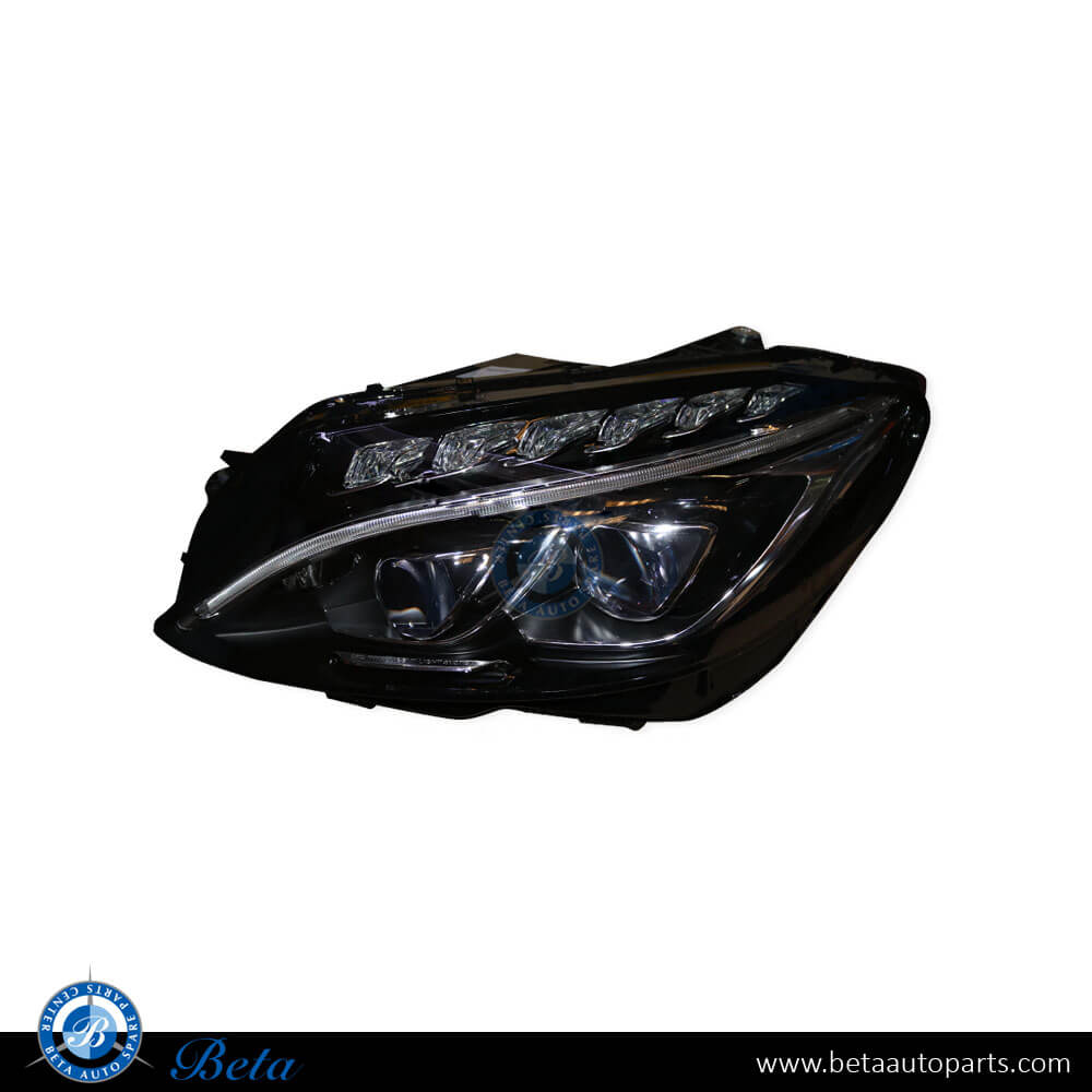 Left Side Headlamp Dynamic LED for Mercedes C-Class W205 2015-2018 models, Part Number 2058202961