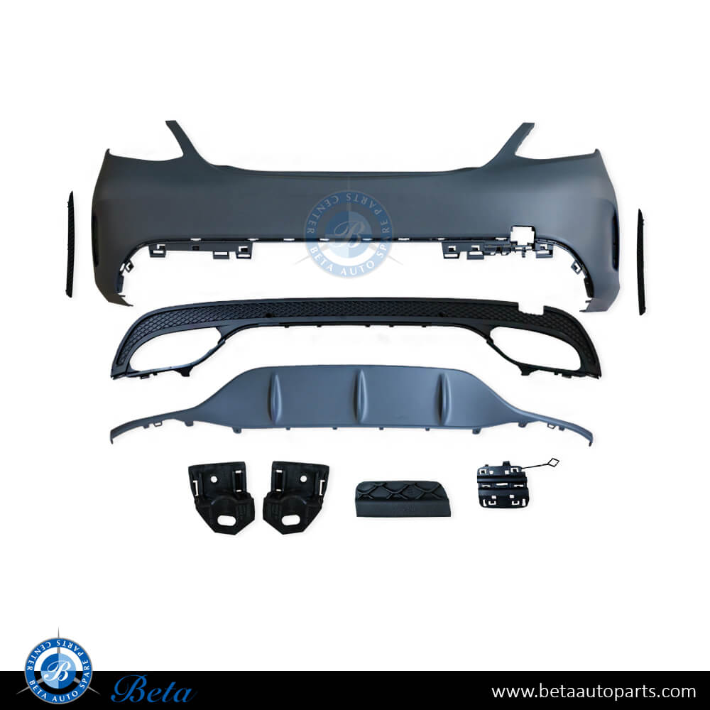 Rear bumper assembly without PDC normal AMG for Mercedes C-Class W205 2015-2018 models, Part Number 2058855938