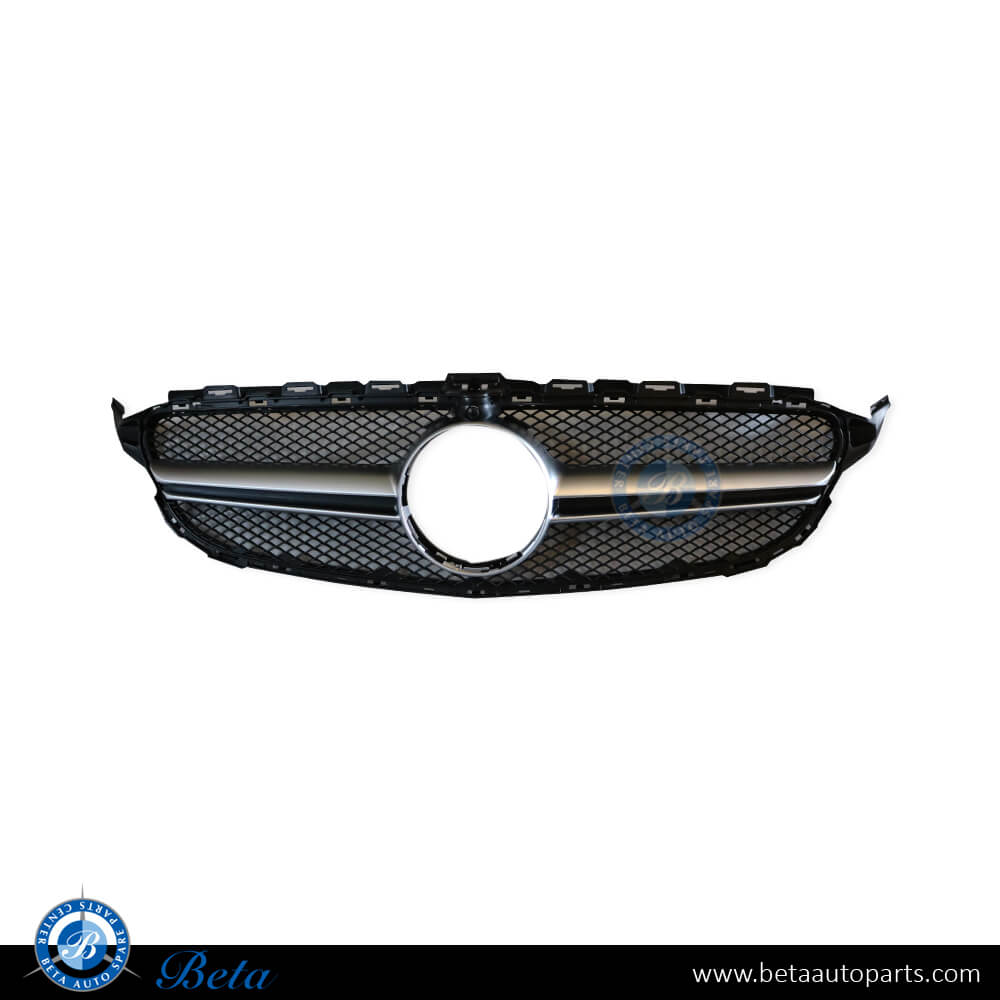 Radiator Grille ASSY with Camere Hole AMG C63 Look for Mercedes C-Class W205 2015-2018 models, Part Number 2058880523