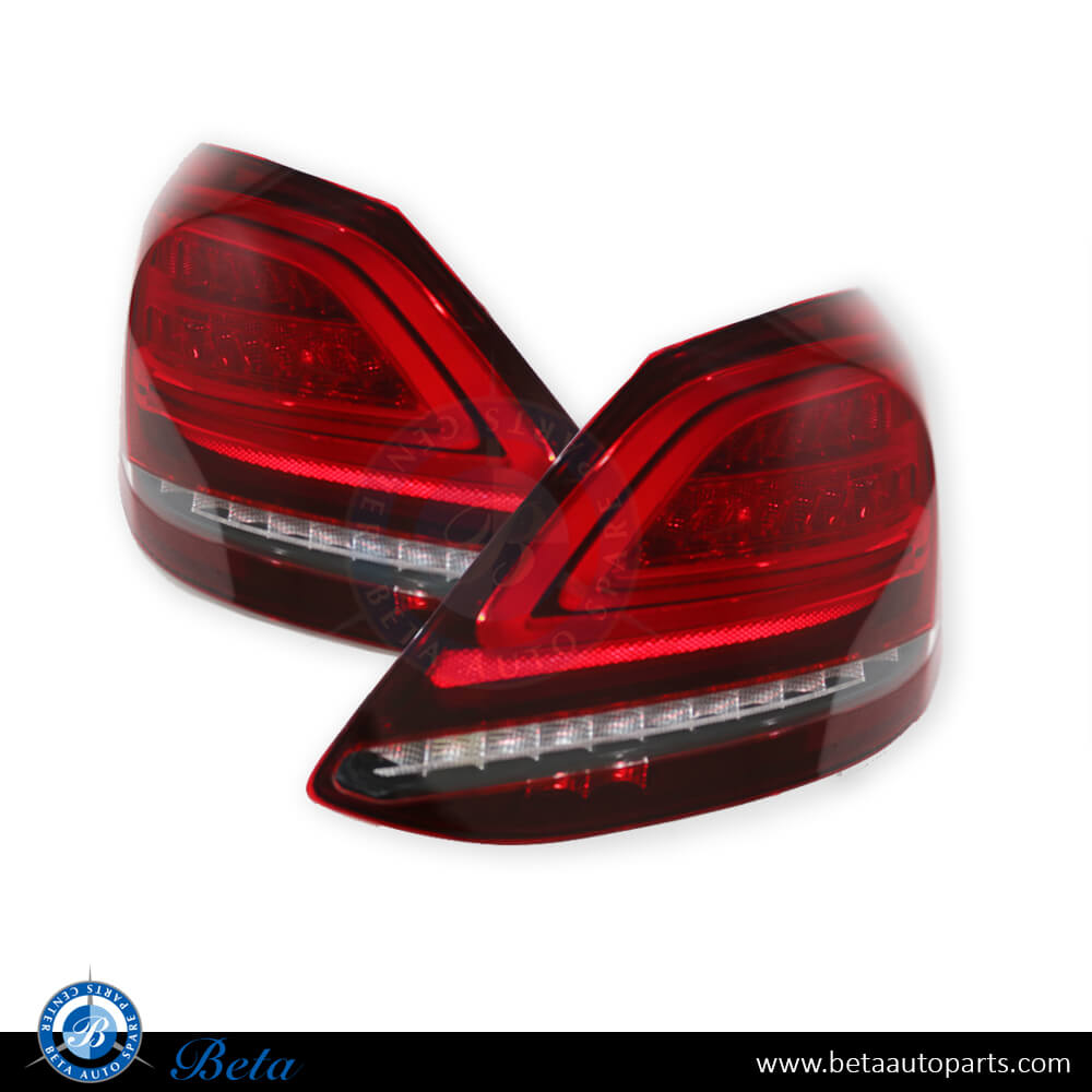 Tail Lamp LED Upgrade to 2019 with Following Indicator for Mercedes C-Class W205 Europe Type 2015-2018 models, Part Number 2059064503 / 2059064603