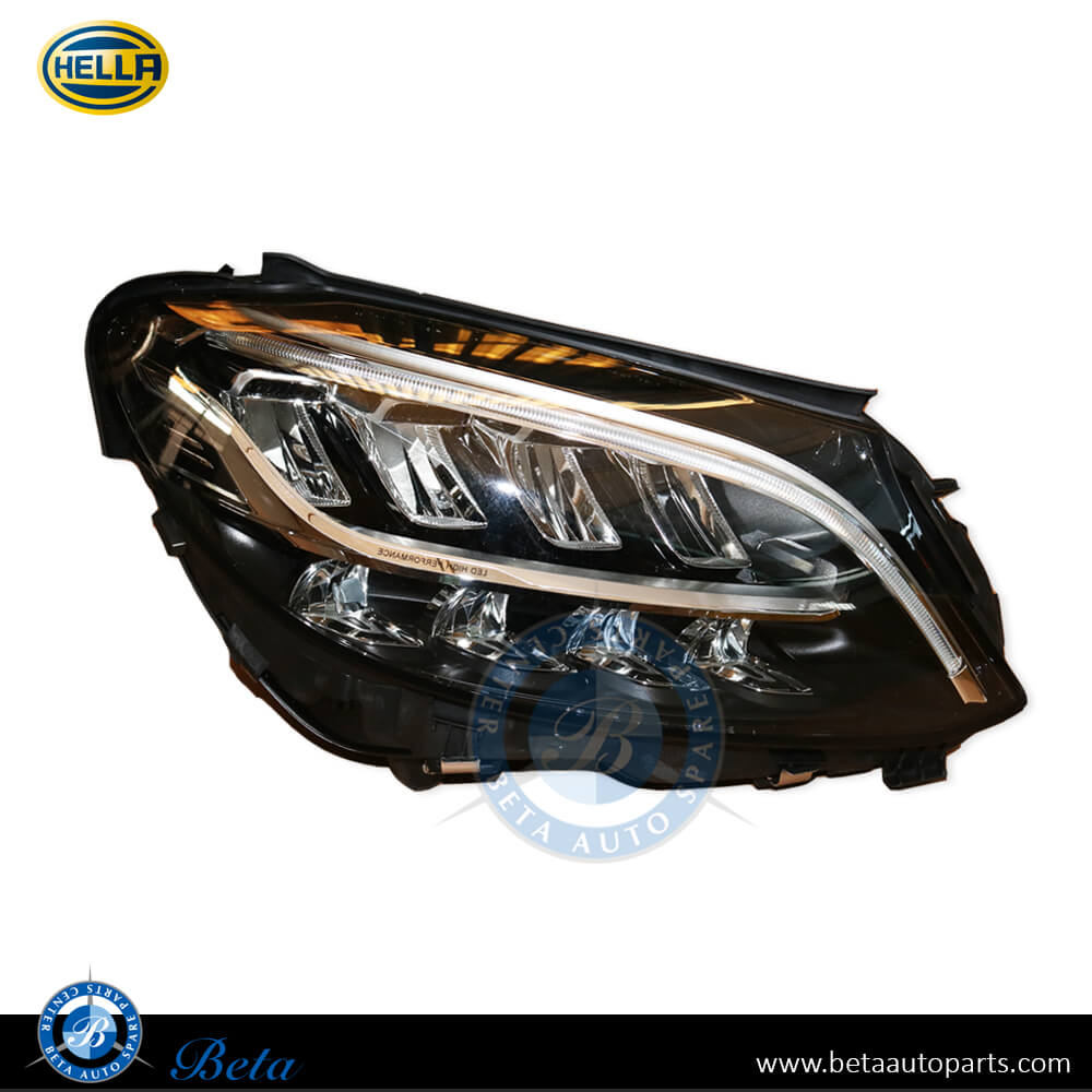 Right Side Headlamp Static LED for RHD for Mercedes C-Class W205 2019-2021 models, Part Number 2059065604 / 2059068205