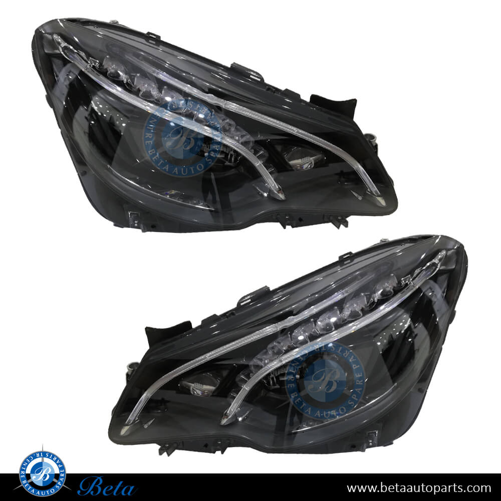 Headlamp Upgrade From Xenon To 2014 Dynamic LED for Mercedes E-Class Coupe C207 2010-2016 models, Part Number 2078200539 / 2078200000