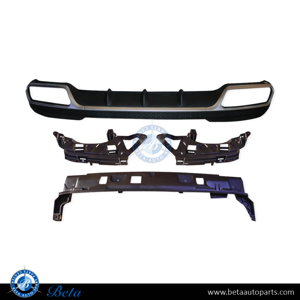 Mercedes E-Class W212 (2014-2016), Rear Diffuser assembly AMG E63 (Silver), China, 2128853138