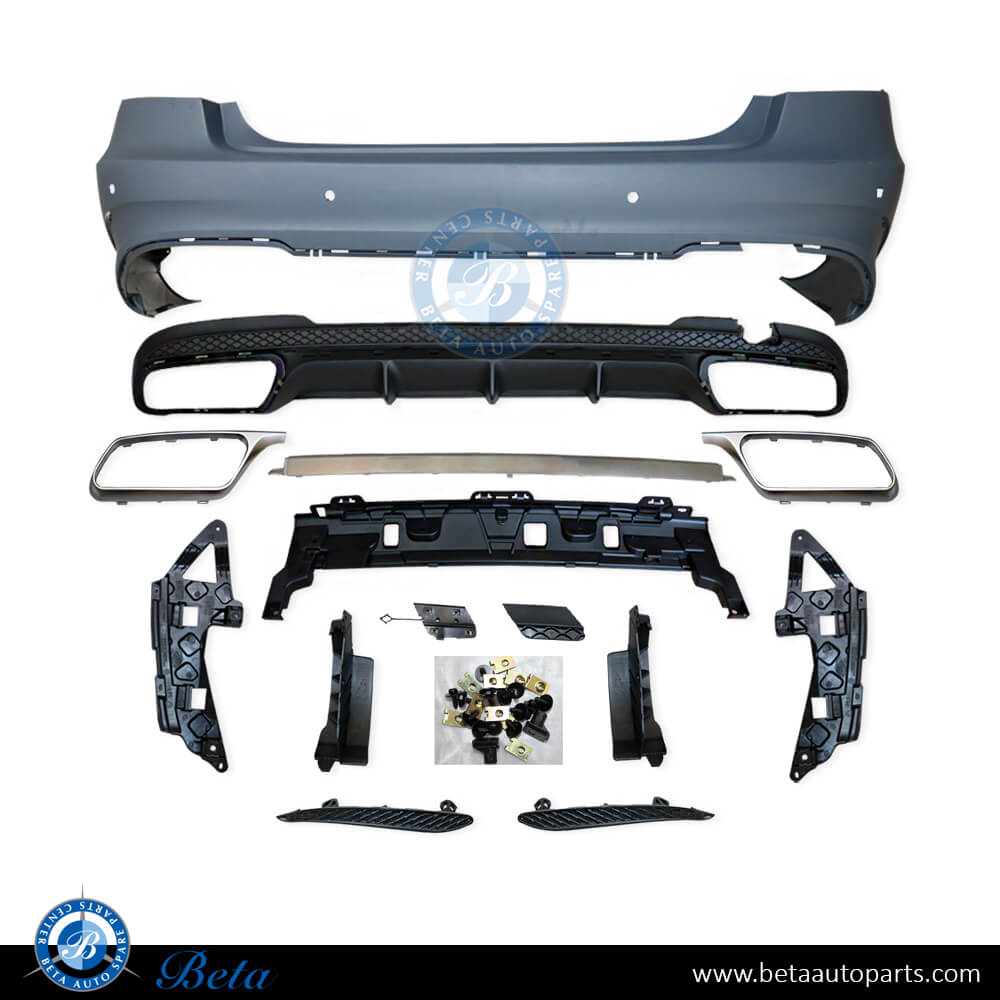 Mercedes E-Class W212 (2014-2016), Rear bumper assembly with PDC E63, Taiwan, 2128853538