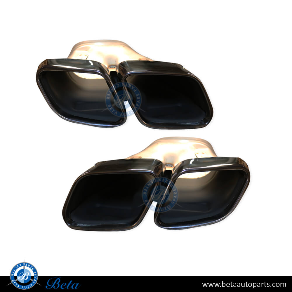 Exaust Tips AMG E63 Black Color for Mercedes E-Class W213 2021-Up models, Part Number 2134900107 / 2134900207