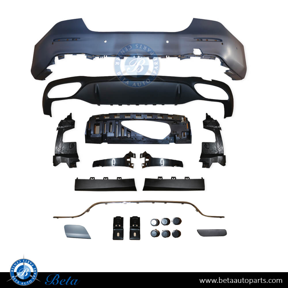 Rear Bumper assembly Normal AMG with PDC for Mercedes E-Class W213 2021-Up models, Part Number 2138854405