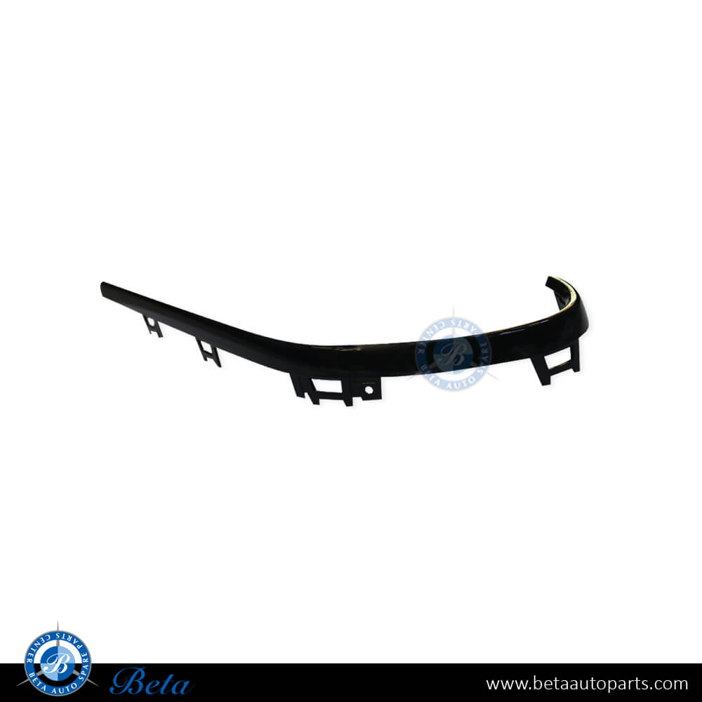 Left Side Radiator Grille Frame Moulding AMG with Camera Hole - Black for Mercedes E-Class W213 / C238 2021-Up models, Part Number 2138856506