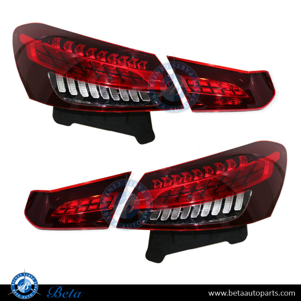 Tail Lamp LED Set for Mercedes E-Class W213 2021-Up models, Part Number 2139065109/ 2139065209 / 2139068305 / 2139068405