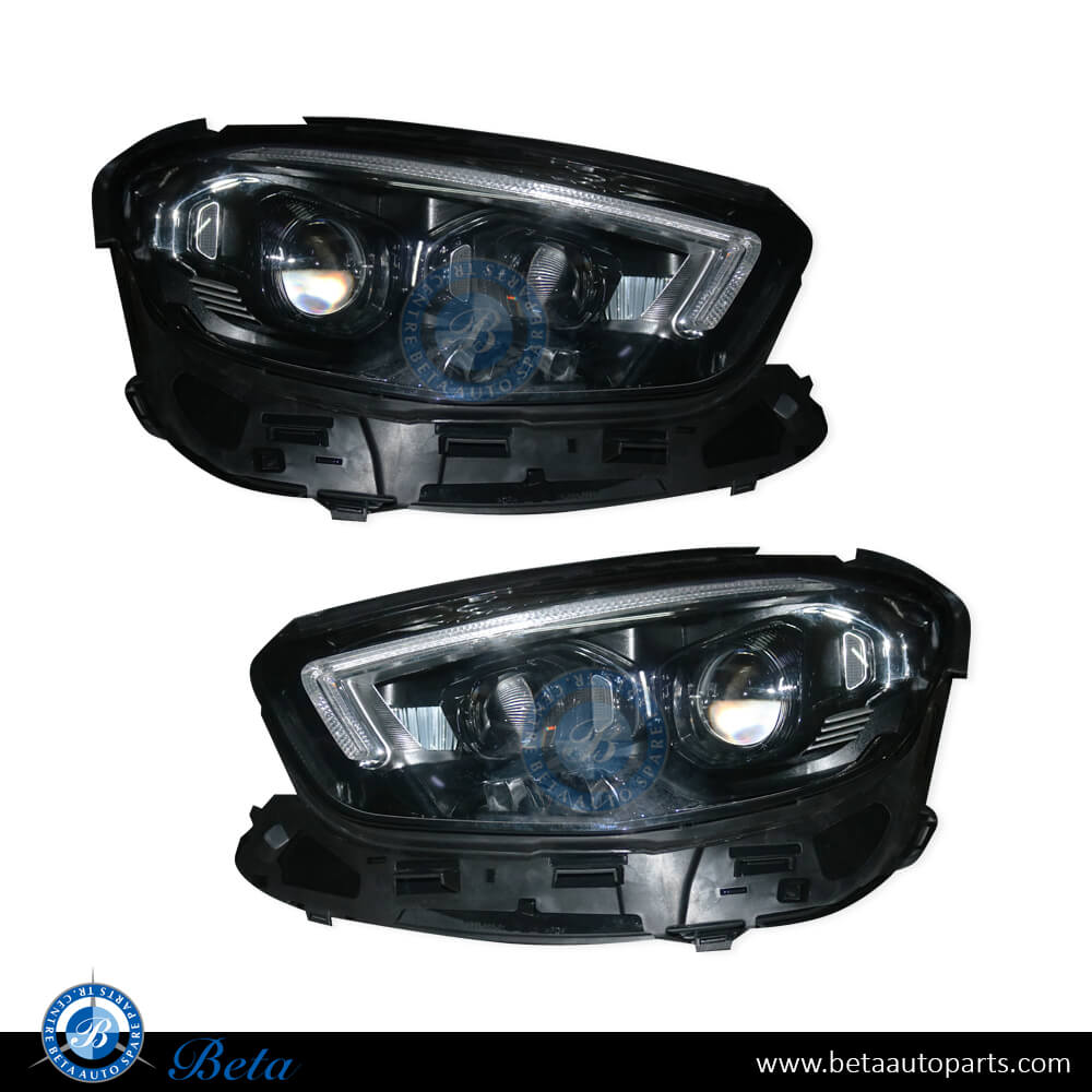 Headlamps Upgrade from Static LED to 2021 Dynamic LED for Mercedes E-Class W213 2017-2020 models, Part Number 2139066501 / 2139000000