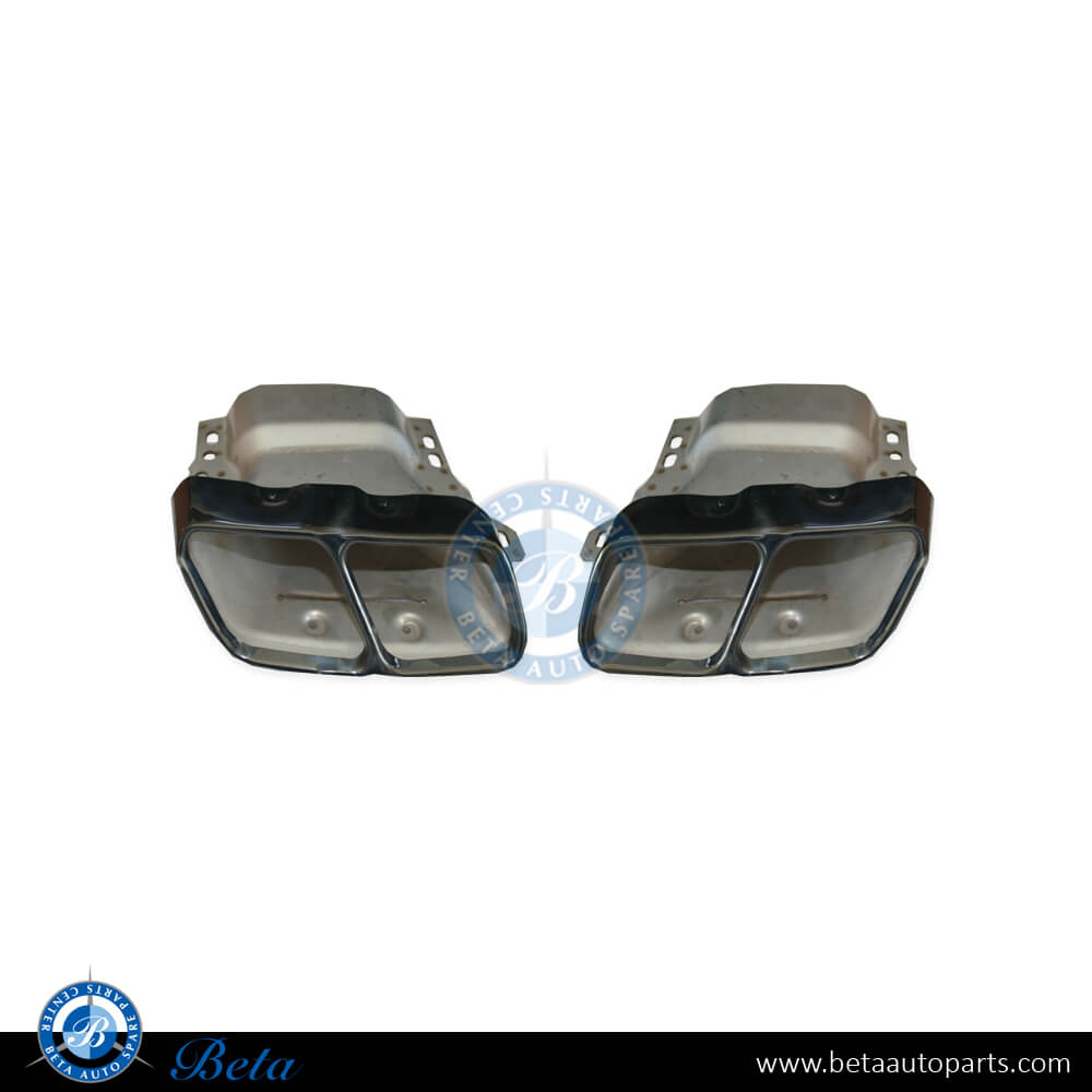 Exhaust tips AMG A45/CLA45 Black Color for Mercedes A-Class / CLA-Class W176/C117 2013-2018 models, Part Number 2214903927 / 2214904027