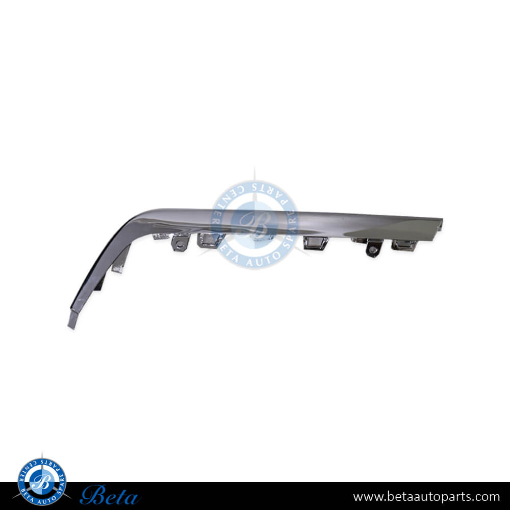 Left Side Rear Diffuser Chrome Moulding AMG S63/S65 for Mercedes S-Class W222 2018-2020 models, Part Number 2228853001