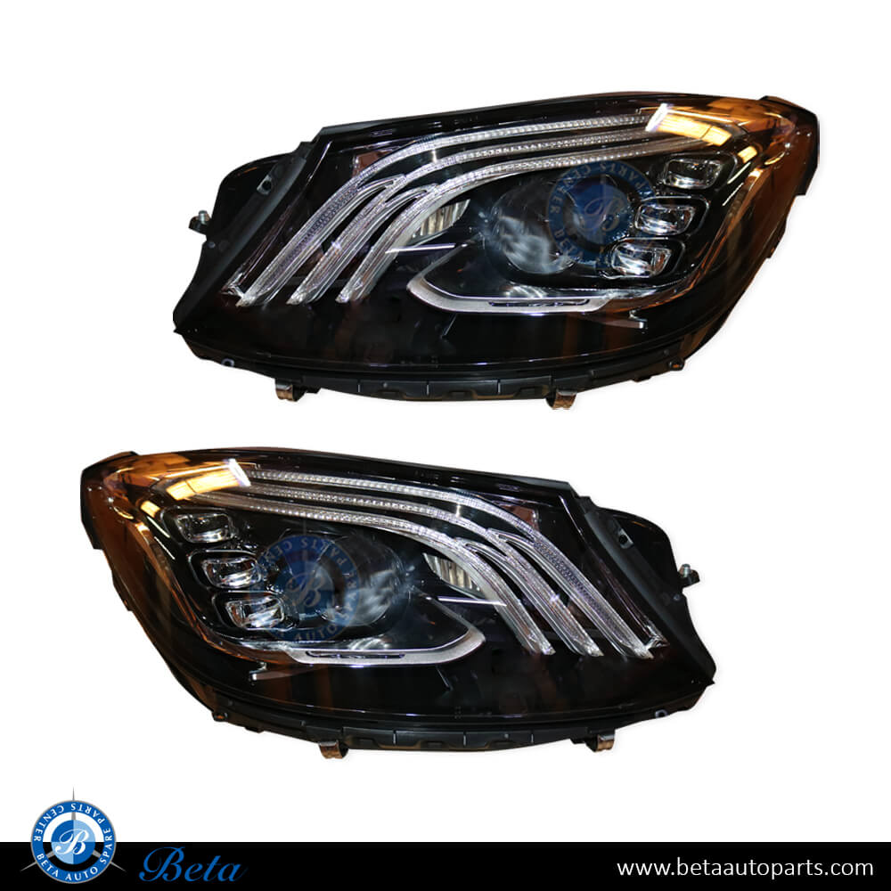 Headlamp Upgrade to 2018 Look withoutut Control Unit for Mercedes S-Class W222 2014-2017 models, Part Number 2229067703/2229000000