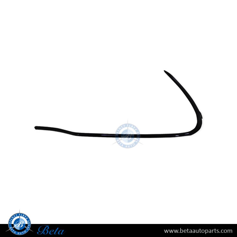 Left Side Front Bumper Lower Moulding AMG Black Color for Mercedes S-Class W223 2021-Up models, Part Number 2238855102