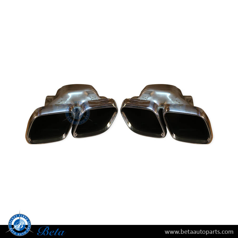 Exhaust Tips AMG GLC63 Silver Color for Mercedes GLC-Class W253 2020-Up models, Part Number 2534908901