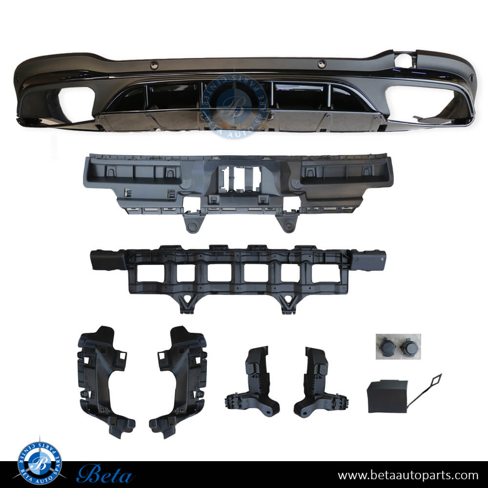 Rear Diffuser ASSY AMG GLC63 for Normal AMG for Mercedes GLC-Class W253 2020 -Up models, Part Number 2538852107