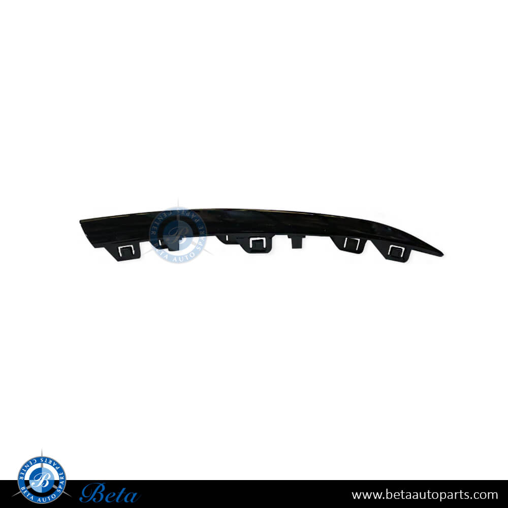 Right Side Front Bumper Moulding Normal AMG - Black for Mercedes GLC-Class W253 / C253 2020-Up models, Part Number 2538852804