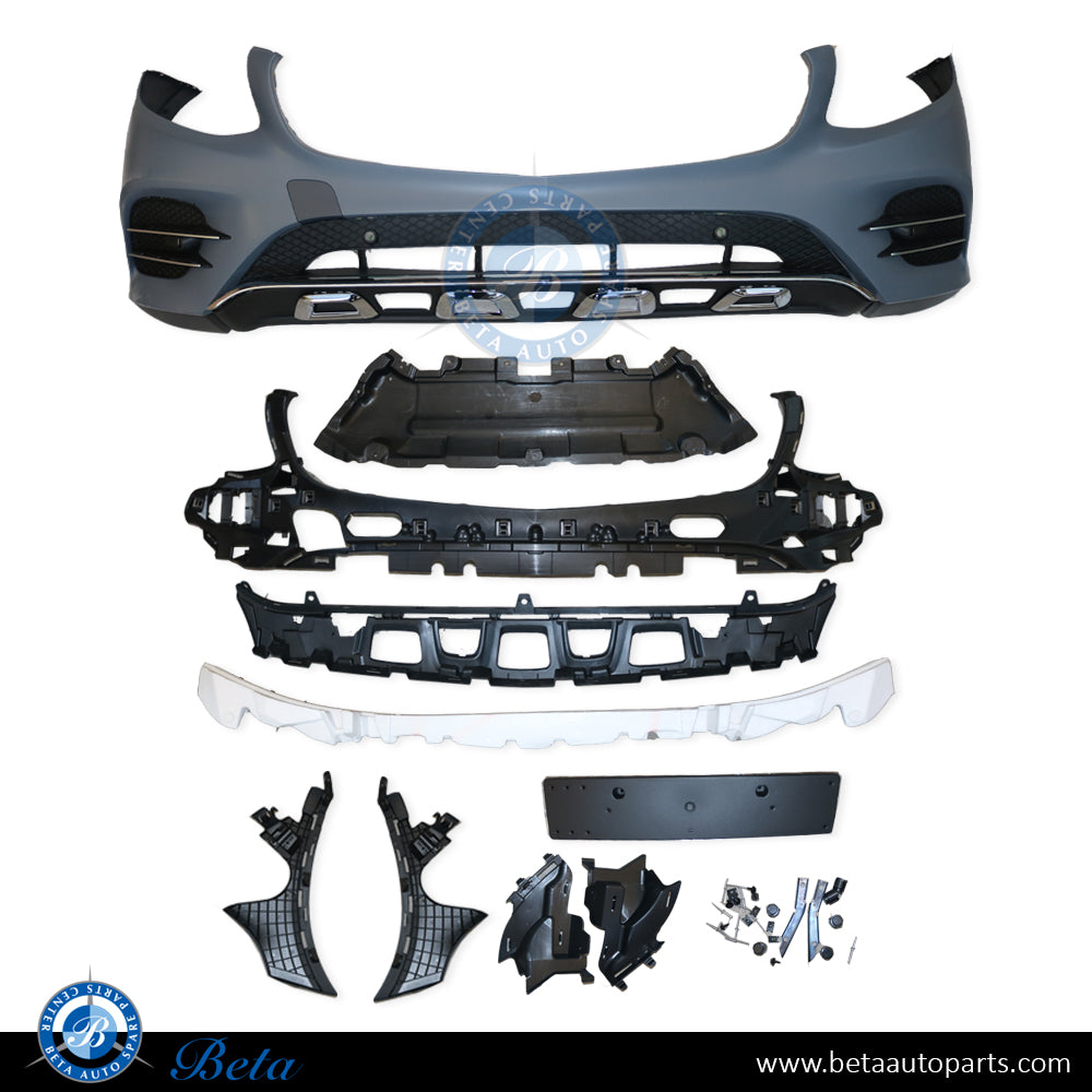 Front Bumper Assembly with PDC AMG GLC43 for Mercedes GLC-Class W253 2016-2019 models, Part Number 2538853300