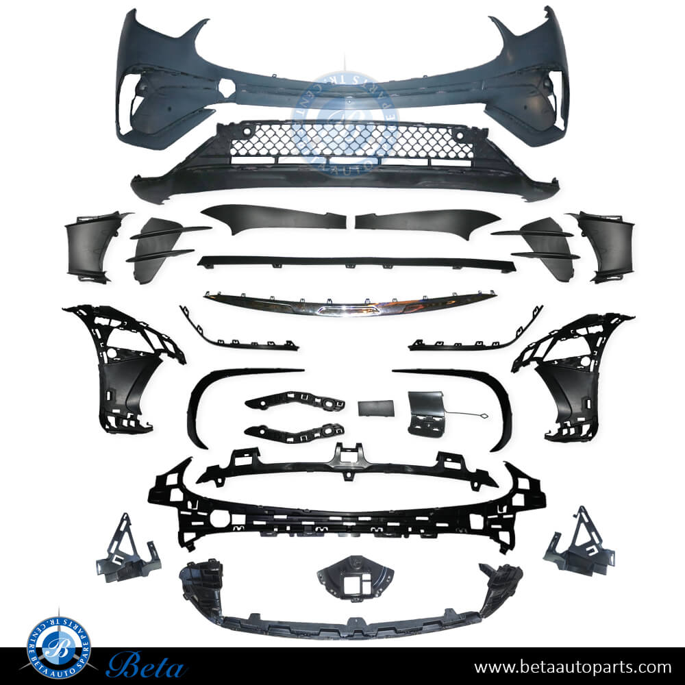 Front Bumper Normal AMG with Park Assist for Mercedes GLC-Class 2023-Up models, Part Number 2548851501