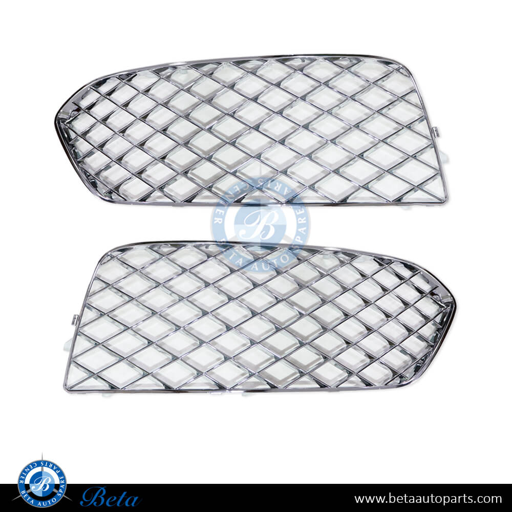 Fog lamp covers without ACC Chrome color for Bentley Bentayga 2016-2019 models, Part Number 36A807345G/36A807346G