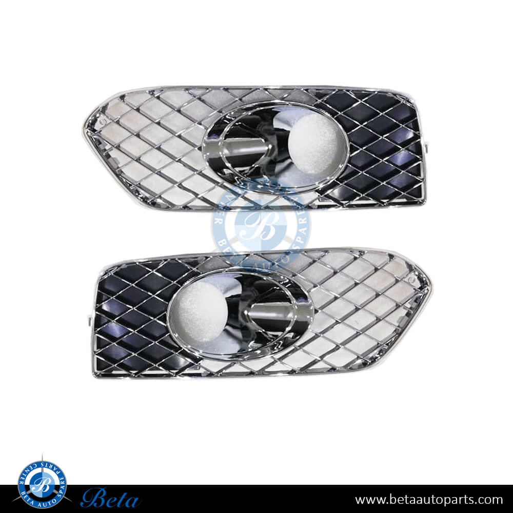 Fog lamp covers with ACC Chrome color for Bentley Bentayga 2016-2019 models, Part Number 36A807345H/36A807346H