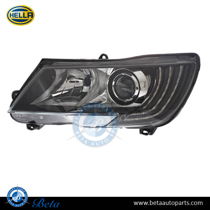 Left Side Headlamp Bi-Xenon for Skoda Superb 2009-2015 models, Part Number 3T1941017H