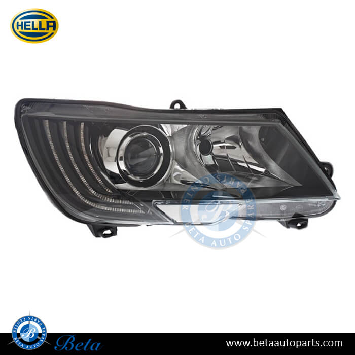 Right Side Headlamp Bi-Xenon for Skoda Superb 2009-2015 models, Part Number 3T1941018H