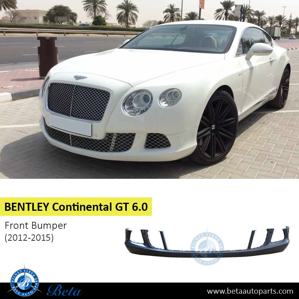 Front bumper for Bentley Continental GT 6.0 2012-2015 models, Part Number 3W3807217