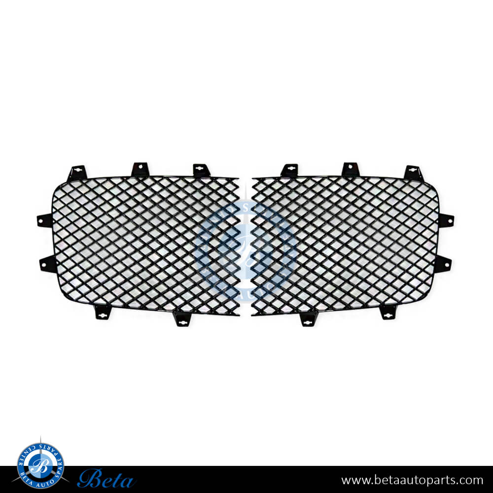 Grilles Black Color for Bentley Continental GT 2012-2017 models, Part Number 3W3853683A/3W3853684A