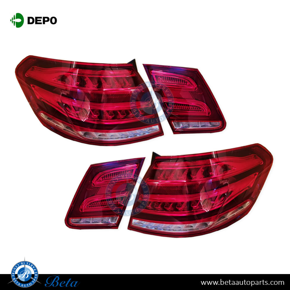 Mercedes E-Class W212 (2010-2013), Tail Lamp LED -Red and Clear, Taiwan