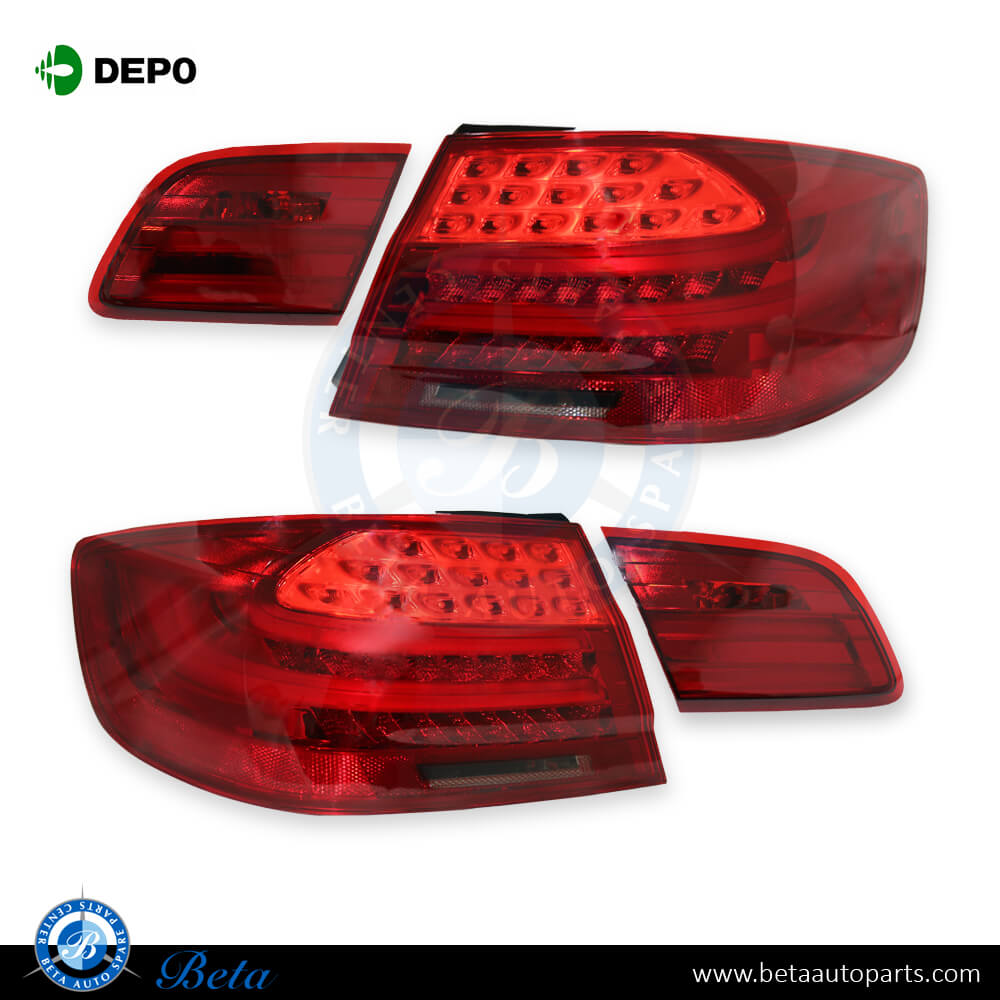 BMW 3 Series E92 Tail lamp (Set) Upgrade to LCI Look Smoke, Depo