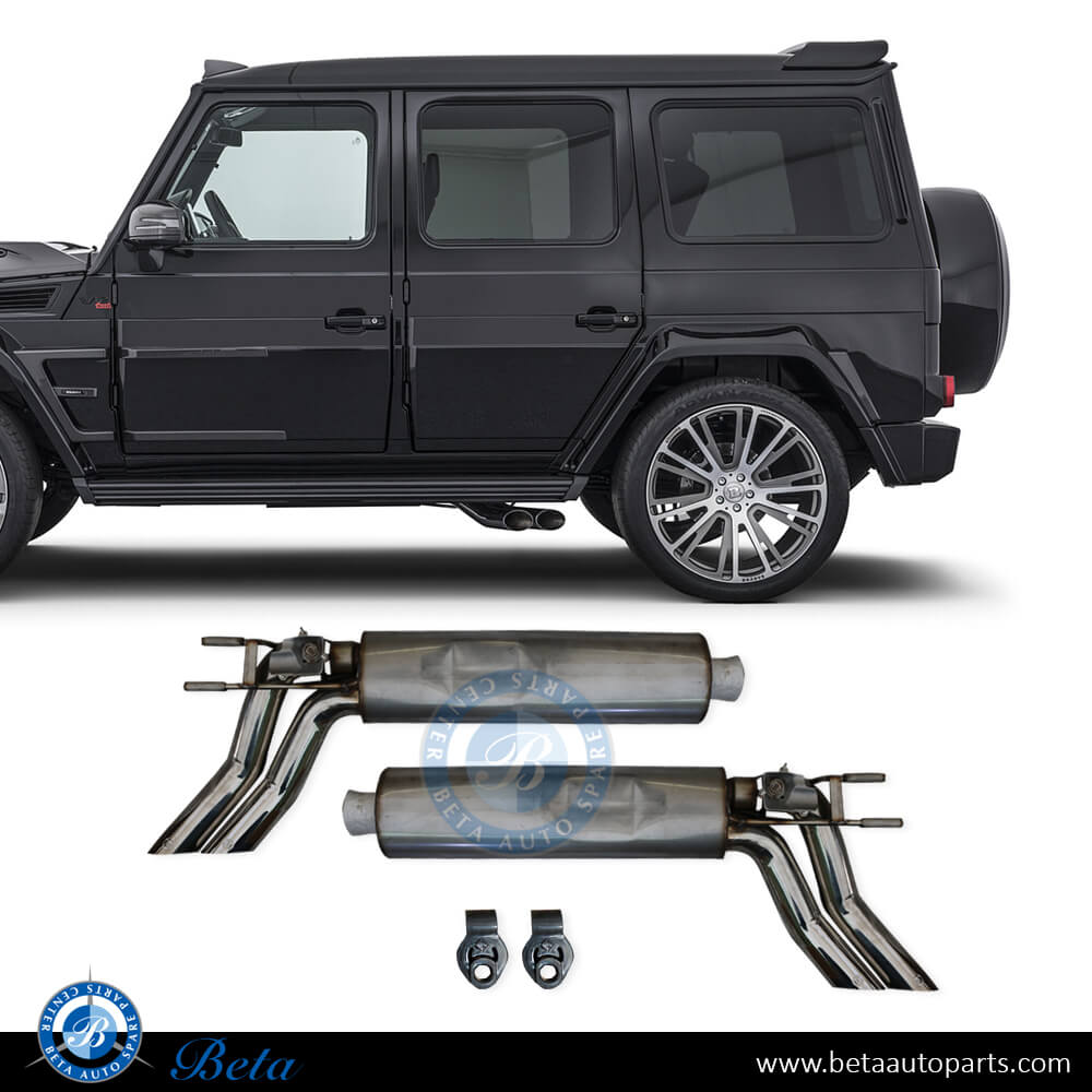 BBS exhaust system for G500 for Mercedes G-Class W463 2018-Up models, Part Number 4634904700/4634904800