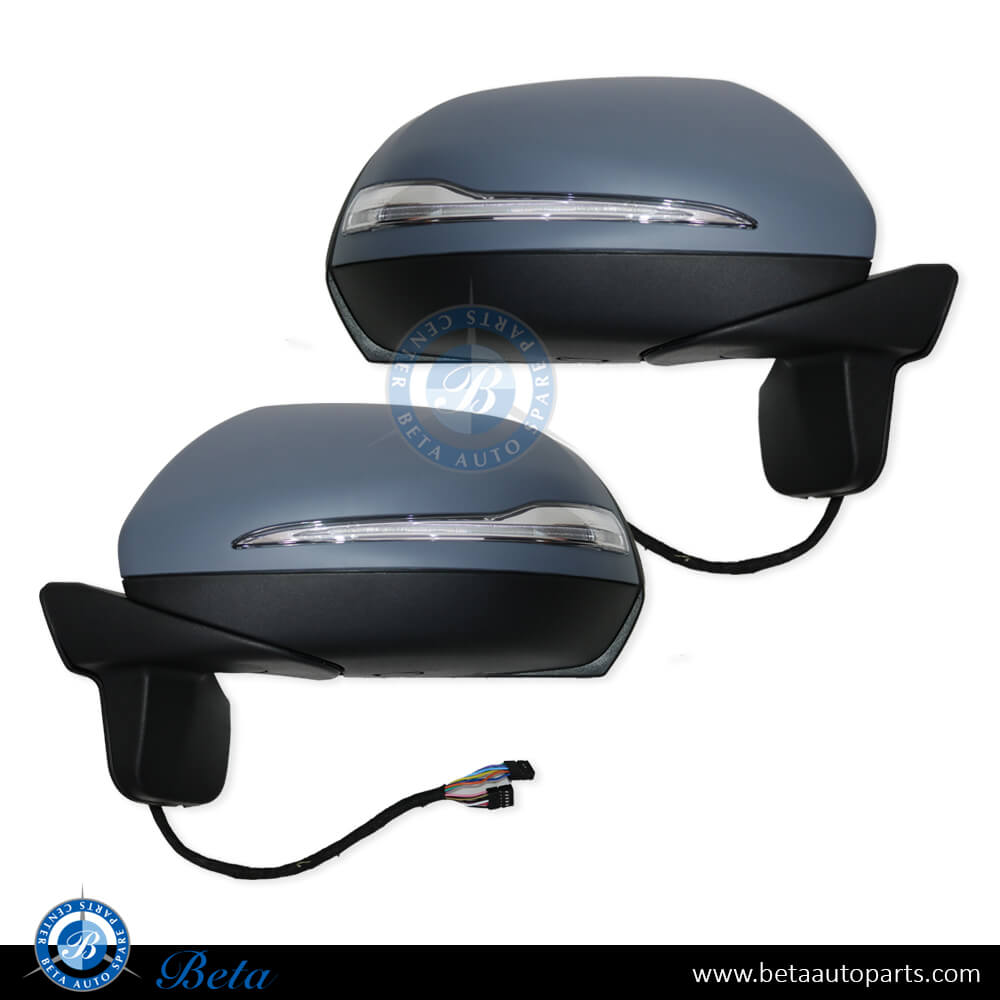 Side Mirror Set Upgrade to 2019 Look for Mercedes G-Class W463 2015-2017 models, Part Number 4638108300 / 4638108500