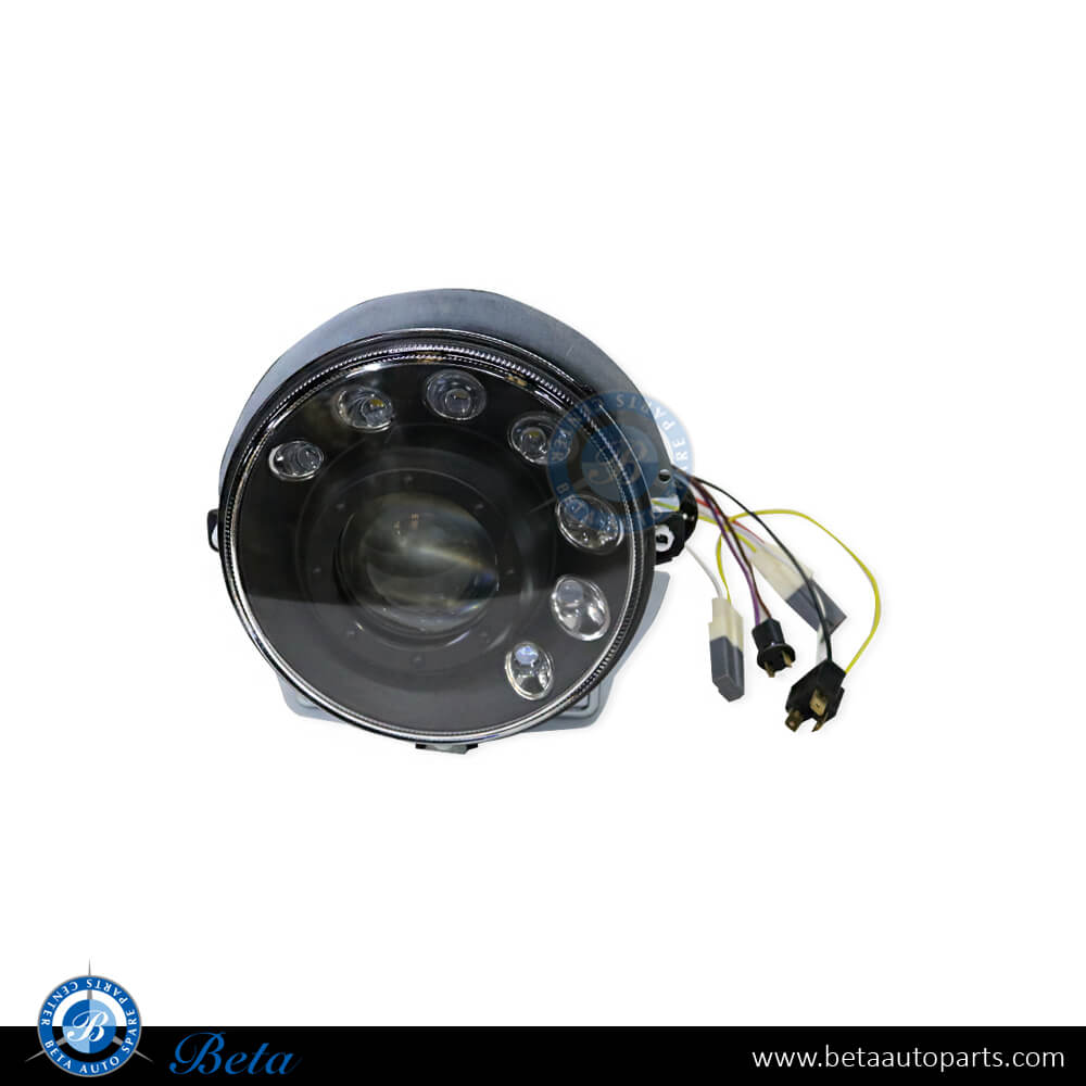 Headlamp Assy Mansory Look - Black for Mercedes G-Class W463 1992-2006 models, Part Number 4638200059