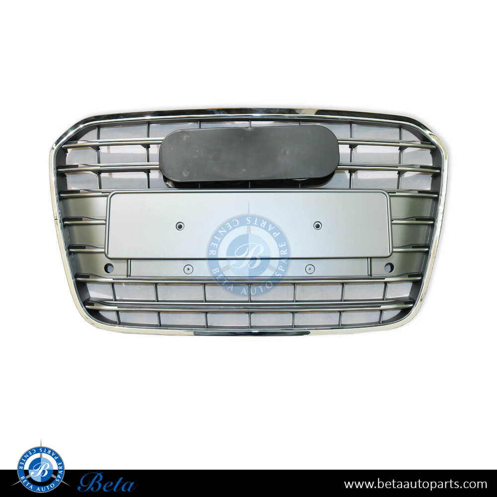 Audi A6 (2011-2014), Grille S6 Look (Gray), China, 4G0853651BK