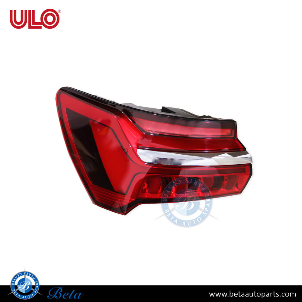 Left Side Tail Lamp LED with Dynamic Blinker Silver for Audi A6 2019-Up models, Part Number 4K5945091