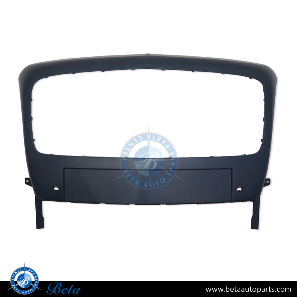 Grille base with license plate hole for Bentley Flying Spur 2016-2019 models, Part Number 4W0853651B