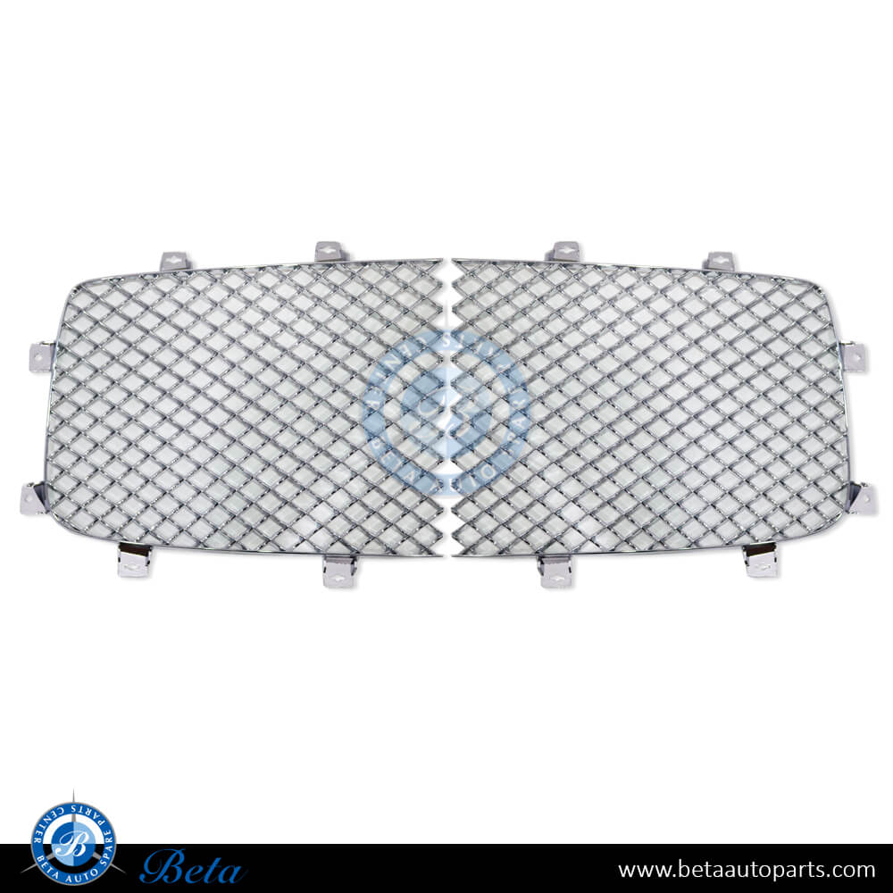 Grilles Chrome color for Bentley Flying Spur 2016-2019 models, Part Number 4W0853683C/4W0853684C