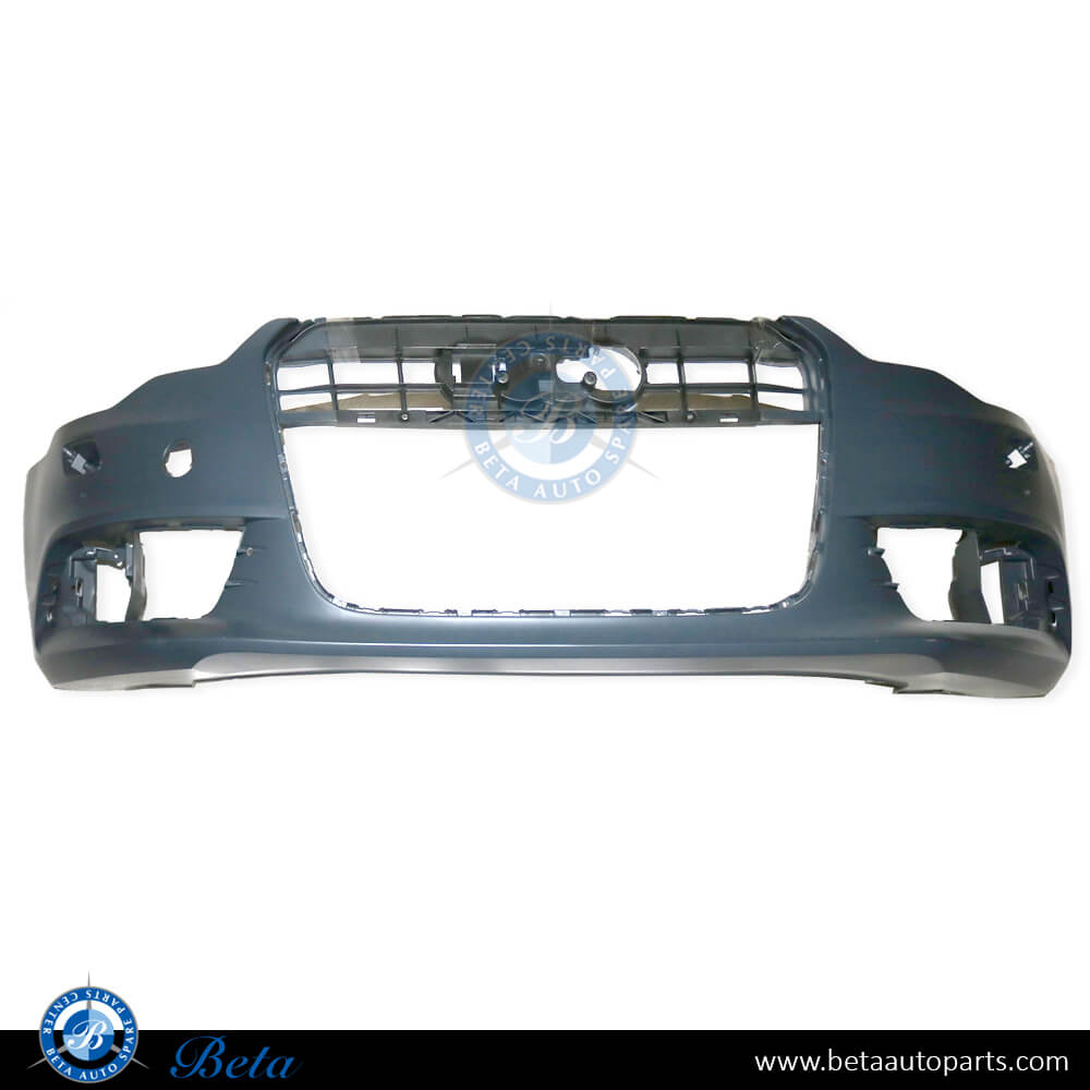 Audi A6 (2011-2014), Front Bumper with PDC and Washer, China, 4G0807065AGRU