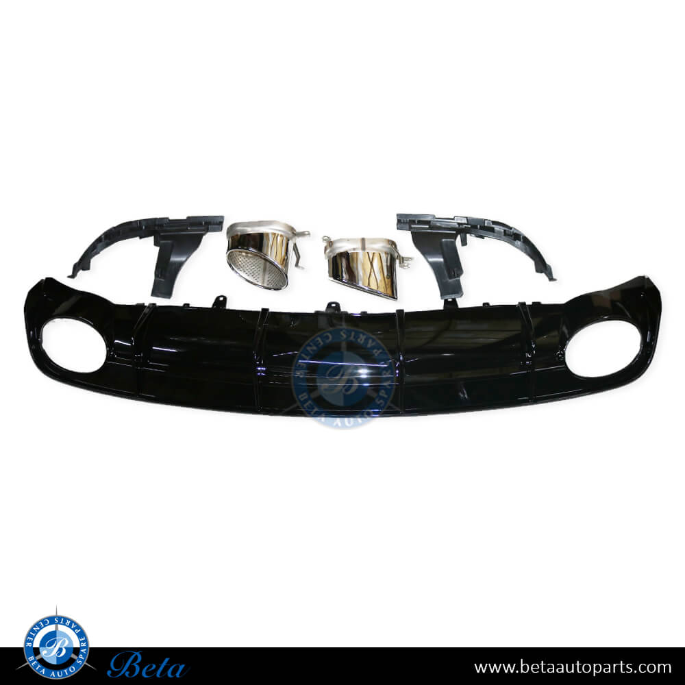 Rear Diffuser Assy with Exhaust Tips RS6 Look for Audi A6 2015-2018 models, Part Number 4G0807521P