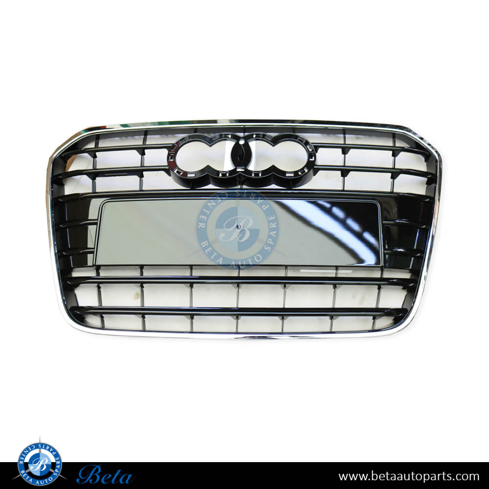 Radiator Grille with Chrome Moulding for Audi A6 2011-2014 models, Part Number 4G0853651