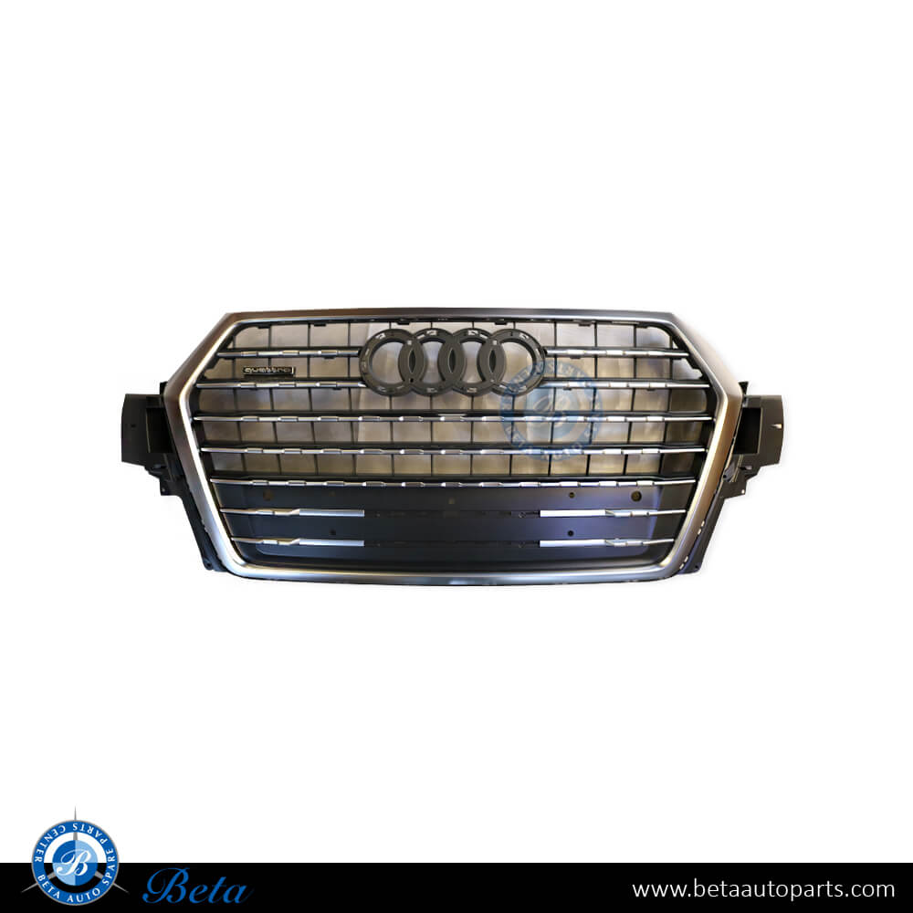 Grille for Audi Q7 2016-2019 models, Part Number 4M0853651JMX3