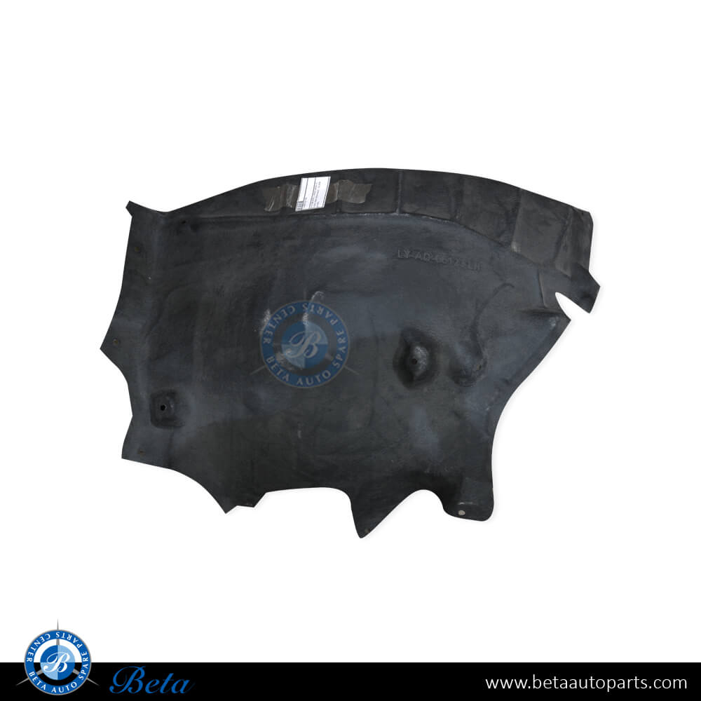 Left Side Front Wheel Fender Liner - Rear Half for Audi Q8 2019-Up models, Part Number 4M8821191